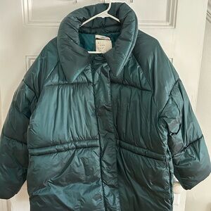 A New Day Deep Teal Puffer Jacket